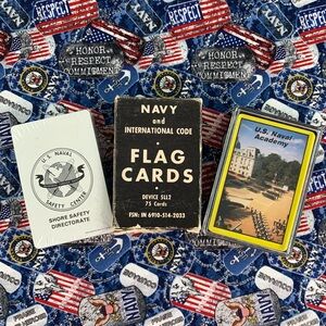 3 packs of U. S. Navy card games.